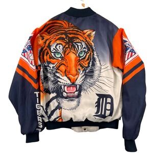 Vintage '89 Chalk Line‎ Fanimation Detroit Tigers MLB Bomber Jacket Mens Medium